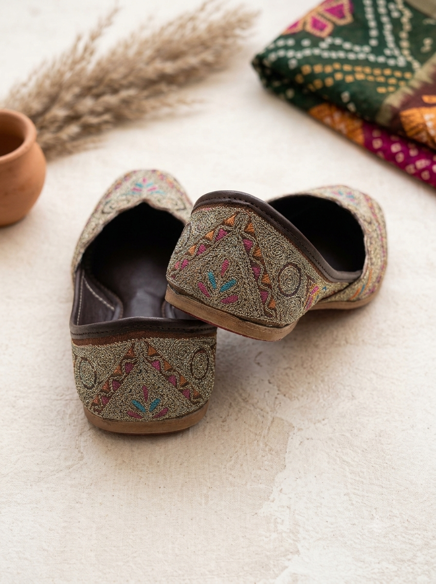 Embroidered Traditional Rajasthani Jutti / Mochdi